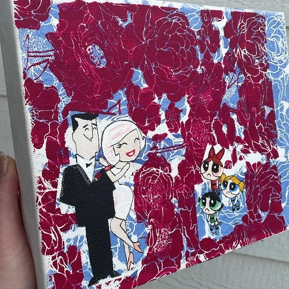 Hamdmade UV Color Change Superhero Painting